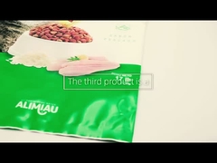 Σακούλα συσκευασίας τροφίμων συνήθειας με το φερμουάρ οκτώ δευτερεύουσα τσάντα τροφίμων σκυλιών σφραγίδων Resealable