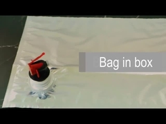 Προσαρμοσμένη λογότυπων τυπωμένων υλών τσάντα κρασιού υλικών πληρώσεως βαλβίδων 2L 3L υγρή στη συσκευασία κιβωτίων