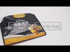 Ζωηρόχρωμη στάση επάνω στην πλαστική τσάντα ποτών με το επίπεδο κατώτατο σημείο σακουλών σωλήνων φύλλων αλουμινίου αλουμινίου σωλήνων